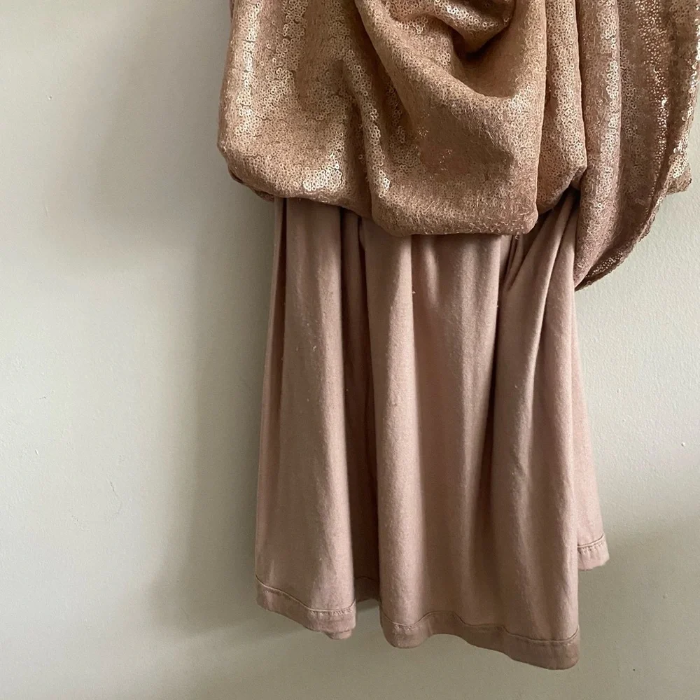 Lulus Slink and Wink Matte Rose Gold Sequin Maxi Dress - S - Picture 11 of 16